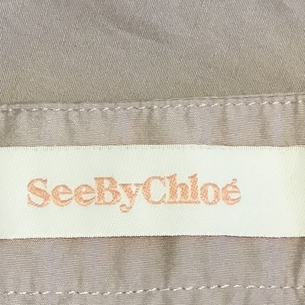 SEE By Chloe Scalloped Cotton-poplin Mini Skirt - Picture 11 of 13